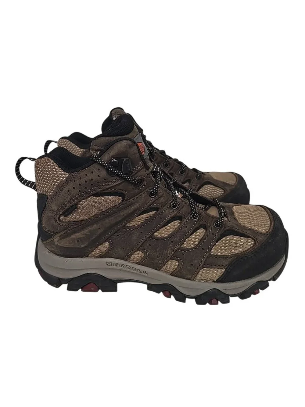 Merrell Women's Moab Vertex 2 Composite Toe Waterproof Hiker Work Boot Brown 8M - Picture 2 of 7